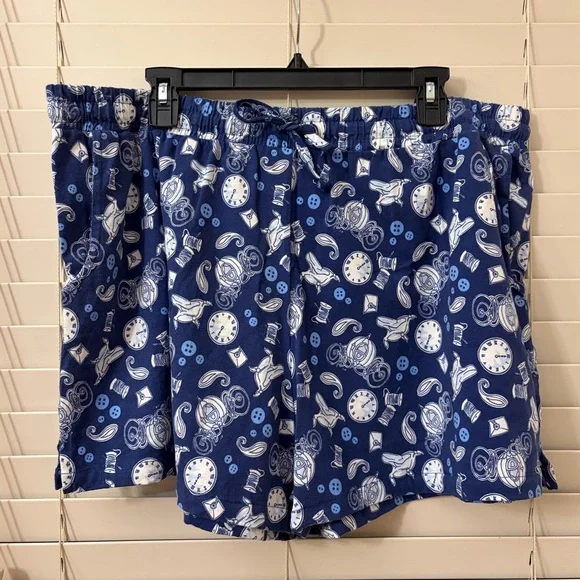 Vera Bradley Disney PJ’s Pajama Set Cinderella Princess Shirt & Shorts Women XL